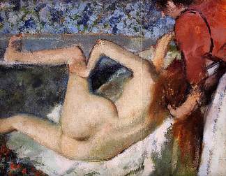 浴室(后面的女人) The Bath (Woman from Behind) (1895)，埃德加·德加