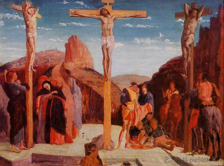 十字架（曼特尼亚之后） The Crucifixion (after Mantegna) (1861)，埃德加·德加