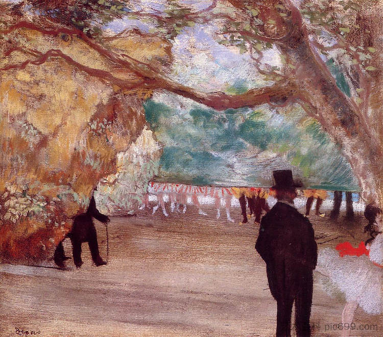 帷幕 The Curtain (c.1880),埃德加·德加