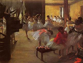 舞蹈课 The Dance Class (1873)，埃德加·德加