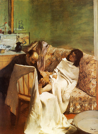 修脚 The Pedicure (1873)，埃德加·德加