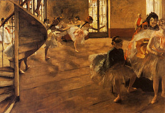 彩排 The Rehearsal (1877)，埃德加·德加