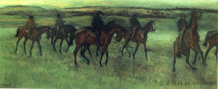 骑士 The Riders (1875 - 1876),埃德加·德加