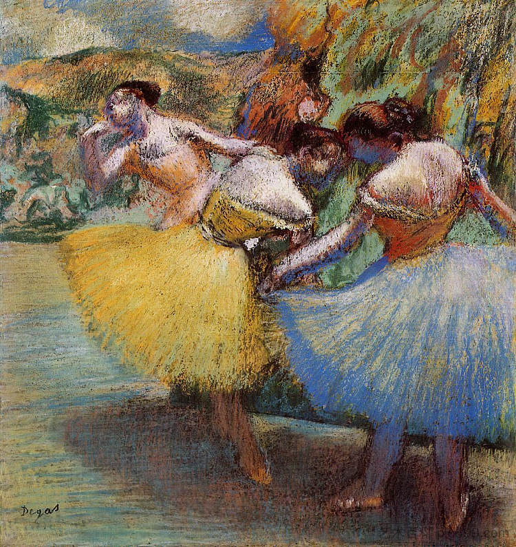 三个舞者 Three Dancers (c.1897 - c.1901)，埃德加·德加