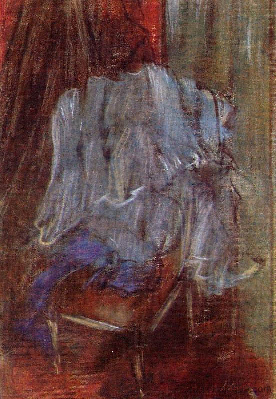 椅子上的投资 Vestment on a Chair (c.1887),埃德加·德加