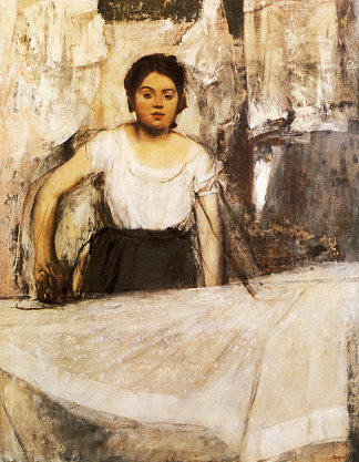 女士熨烫 Woman Ironing (1869)，埃德加·德加