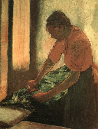 女人熨衣服 Woman Ironing (1884 – 1886)，埃德加·德加