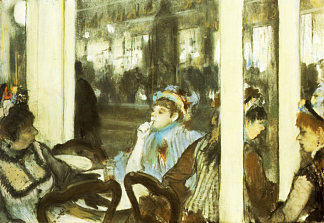 咖啡馆露台上的女人 Women on a Cafe Terrace (1877)，埃德加·德加