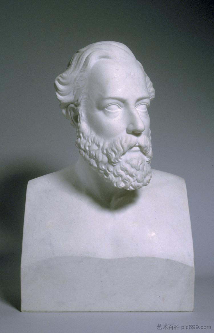 迪奥·刘易斯博士的半身像 Bust of Dr. Dio Lewis (1868)，埃德莫尼亚·刘易斯