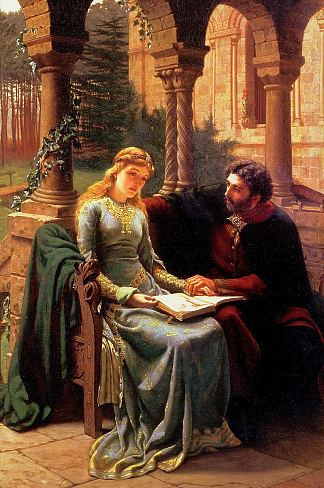 阿伯拉德和他的学生海洛伊丝 Abelard and His Pupil Heloise (1882)，埃德蒙·布莱尔·莱顿