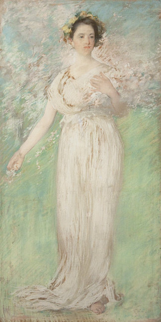 春天的象征 The Symbol of Spring (1900)，埃德蒙·查尔斯·塔贝尔