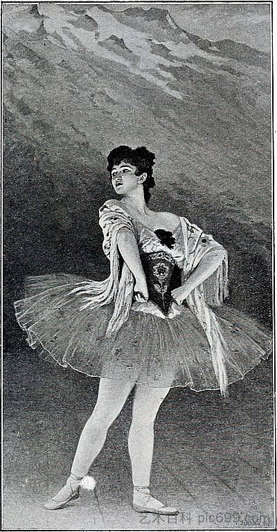 艾玛·桑德里尼夫人。马拉黛塔芭蕾舞团 Madame Emma Sandrini. Ballet de la Maladetta (1902)，爱德华·德巴·蓬桑