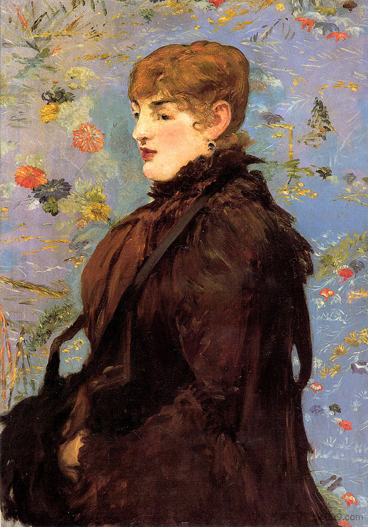 秋天（梅里·洛朗的研究） Autumn (Study of Mery Laurent) (1882; Paris,France  )，爱德华·马奈