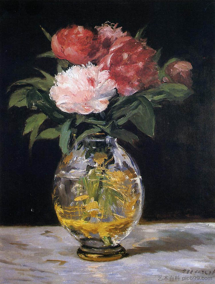 花束 Bouquet of flowers (1882; Paris,France  )，爱德华·马奈