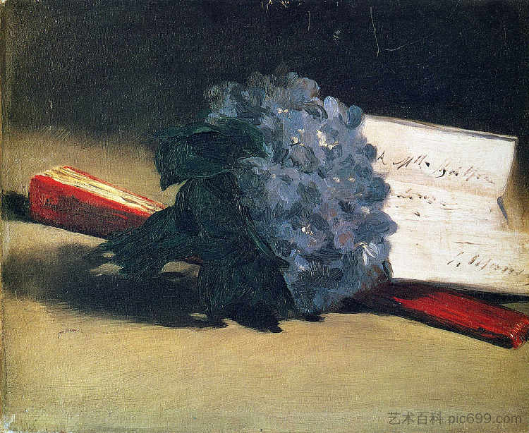 紫罗兰花束 Bouquet of violets (1872; Paris,France  )，爱德华·马奈