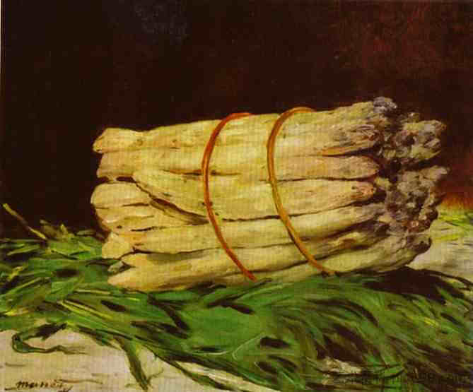 芦笋捆 Bundle of Asparagus (1880; Paris,France  )，爱德华·马奈