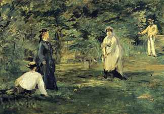 槌球 Croquet (1873; Paris,France                     )，爱德华·马奈