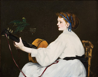 吉他手 The Guitar Player (c.1866; France                     )，爱德华·马奈