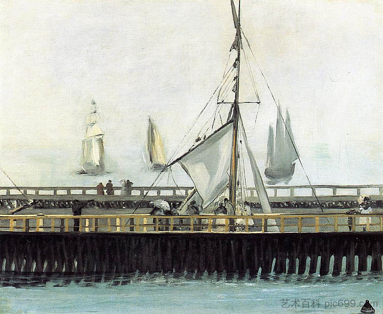 布洛涅码头 Jetty at Boulogne (1868; Boulogne,France  )，爱德华·马奈