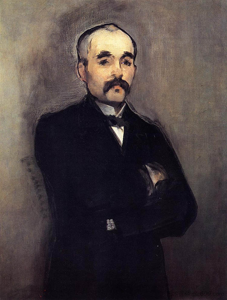 乔治·克列孟梭的肖像 Portrait of Georges Clemenceau (1879; Paris,France  )，爱德华·马奈