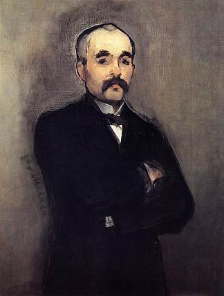 乔治·克列孟梭的肖像 Portrait of Georges Clemenceau (1879; Paris,France                     )，爱德华·马奈