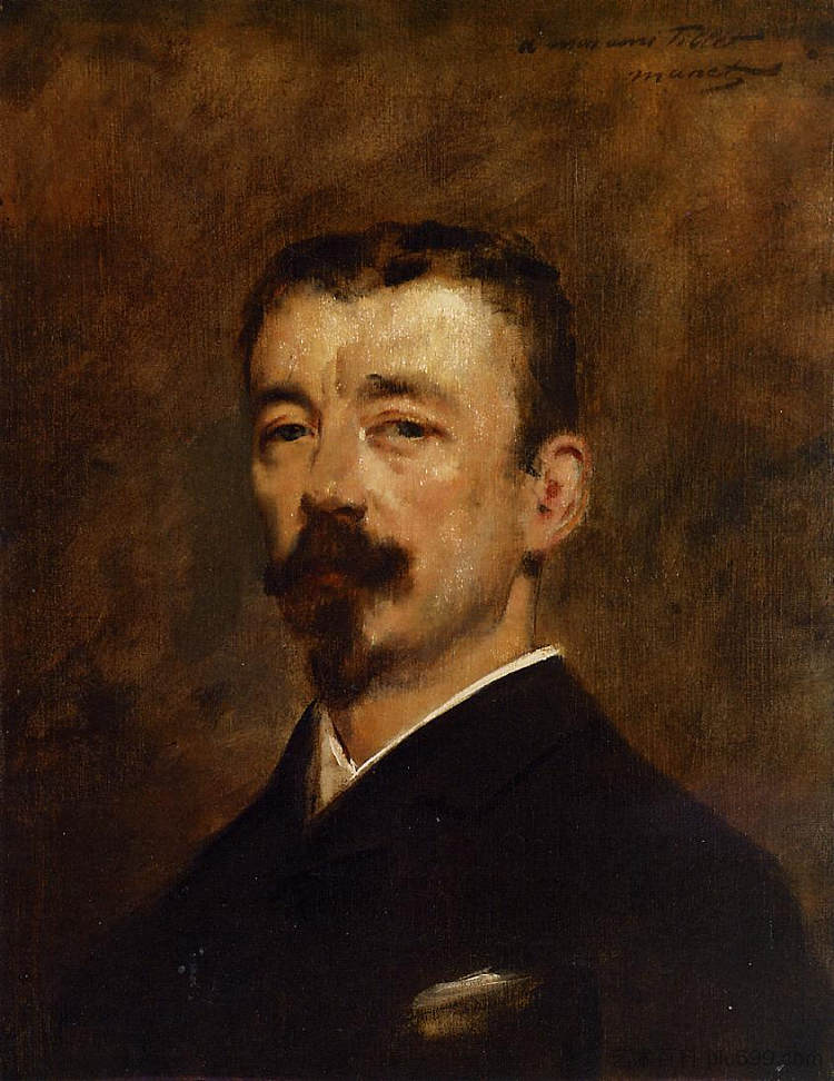 蒂莱先生的肖像 Portrait of Monsieur Tillet (c.1871; Paris,France  )，爱德华·马奈