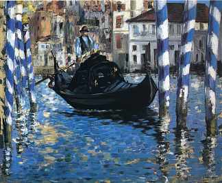 威尼斯大运河（蓝色威尼斯） The Grand Canal of Venice (Blue Venice) (1875; Venice,Italy                     )，爱德华·马奈