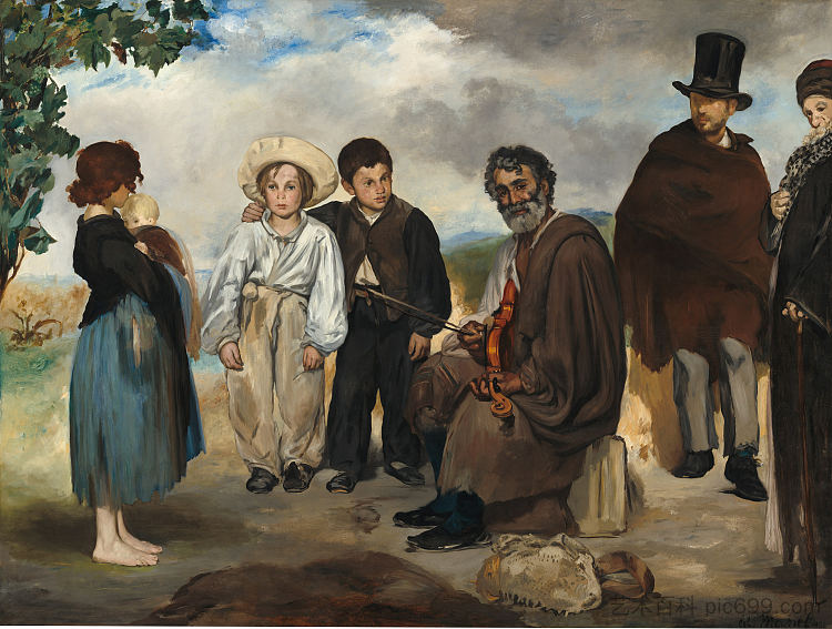 老音乐家 The old musician (1862; Paris,France ),爱德华·马奈