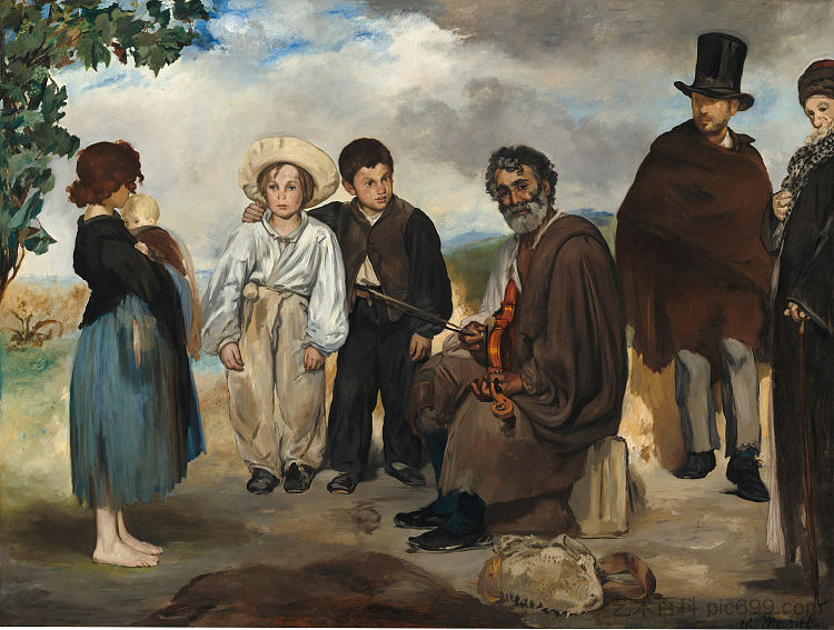 老音乐家 The old musician (1862; Paris,France  )，爱德华·马奈