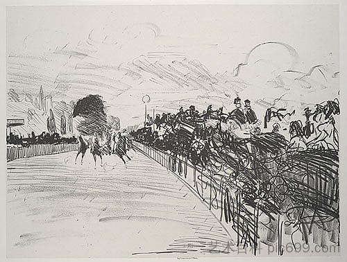 比赛 The Races (c.1870; Paris,France  )，爱德华·马奈