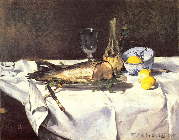 鲑鱼 The Salmon (c.1868 - c.1869; Paris,France  )，爱德华·马奈