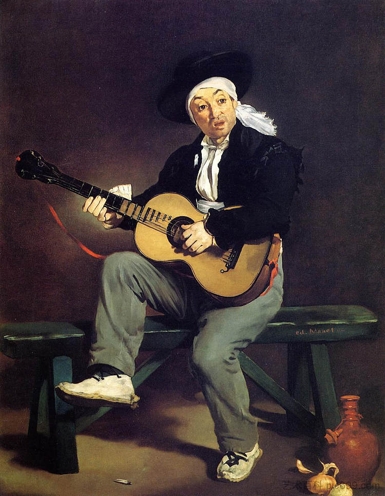 西班牙歌手 The Spanish Singer (1860; Paris,France ),爱德华·马奈