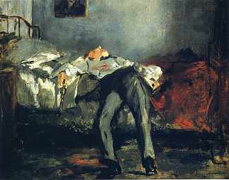 自杀 The Suicide (c.1880; Paris,France                     )，爱德华·马奈