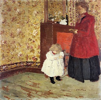 母亲与孩子 Mother and Child (1900)，爱德华·维亚尔