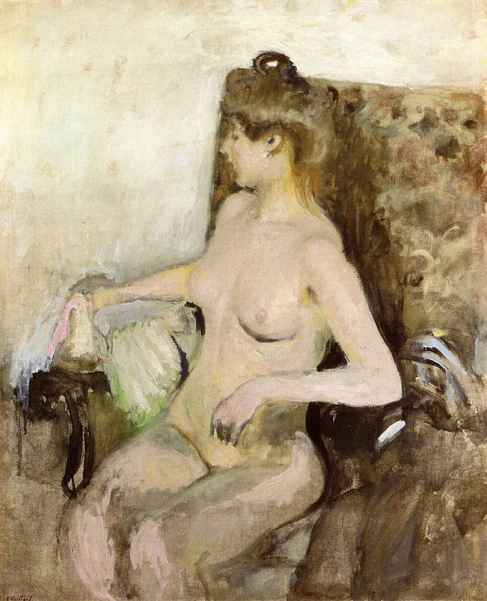 坐着的裸体 Seated Nude (1903)，爱德华·维亚尔