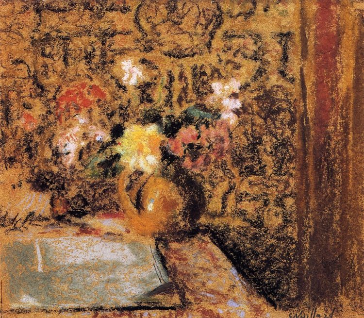 静物与鲜花 Still Life with Flowers (1921)，爱德华·维亚尔