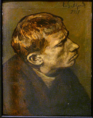 一个男人的肖像 Portrait Of A Man (1911)，爱德华·冯·格布哈特
