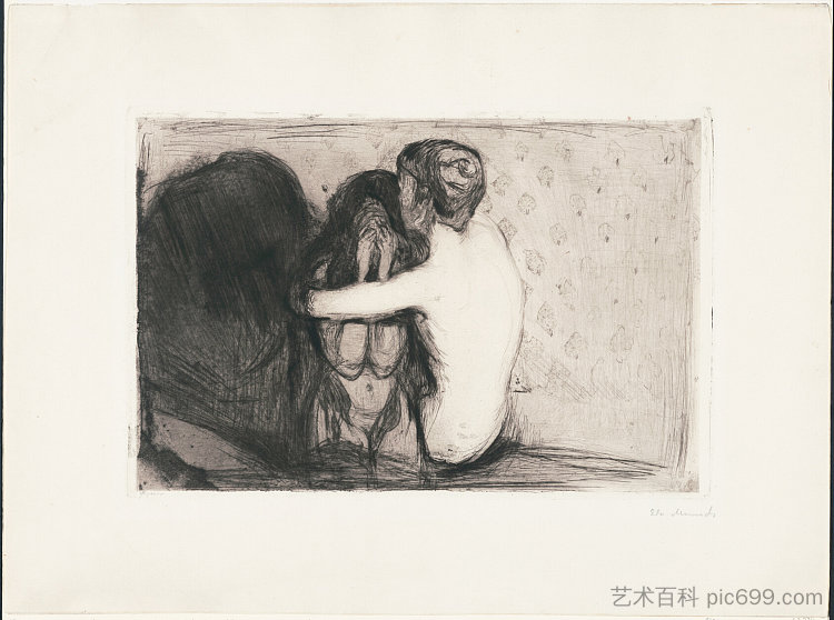 安慰 Consolation (1894; Norway  )，爱德华·蒙克