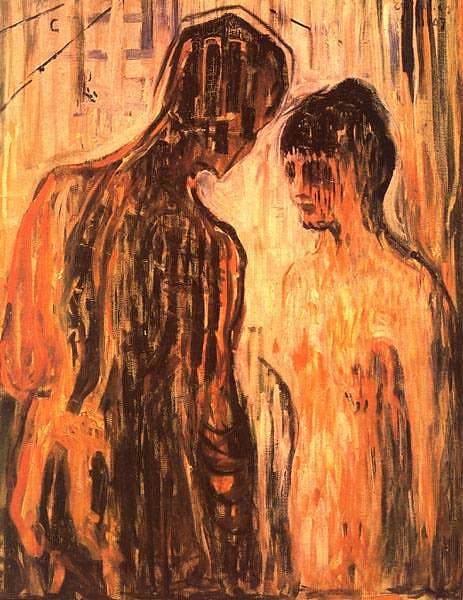 丘比特和普赛克 Cupid and Psyche (1907)，爱德华·蒙克