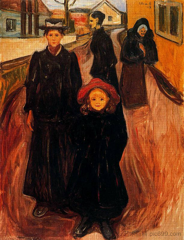 人生的四个时代 Four Ages in Life (1902)，爱德华·蒙克