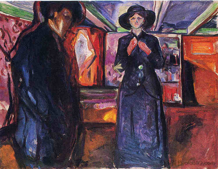 男人和女人II Man and Woman II (1912 - 1915),爱德华·蒙克