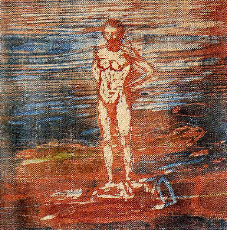 男士洗澡 Man Bathing (1899)，爱德华·蒙克