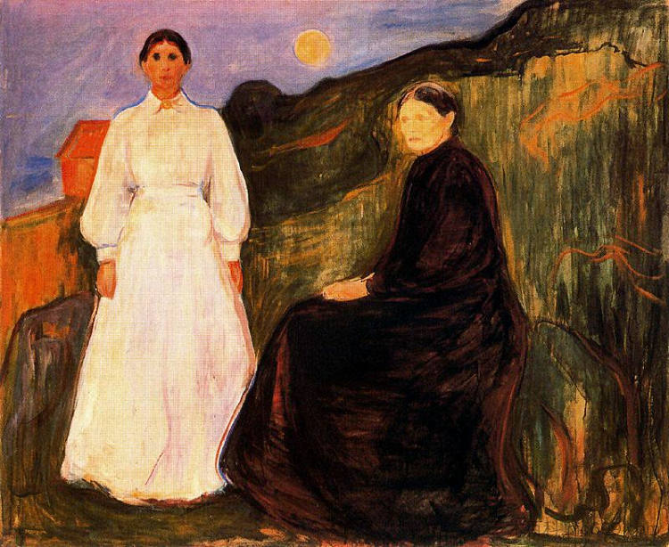 母女 Mother and Daughter (1897)，爱德华·蒙克