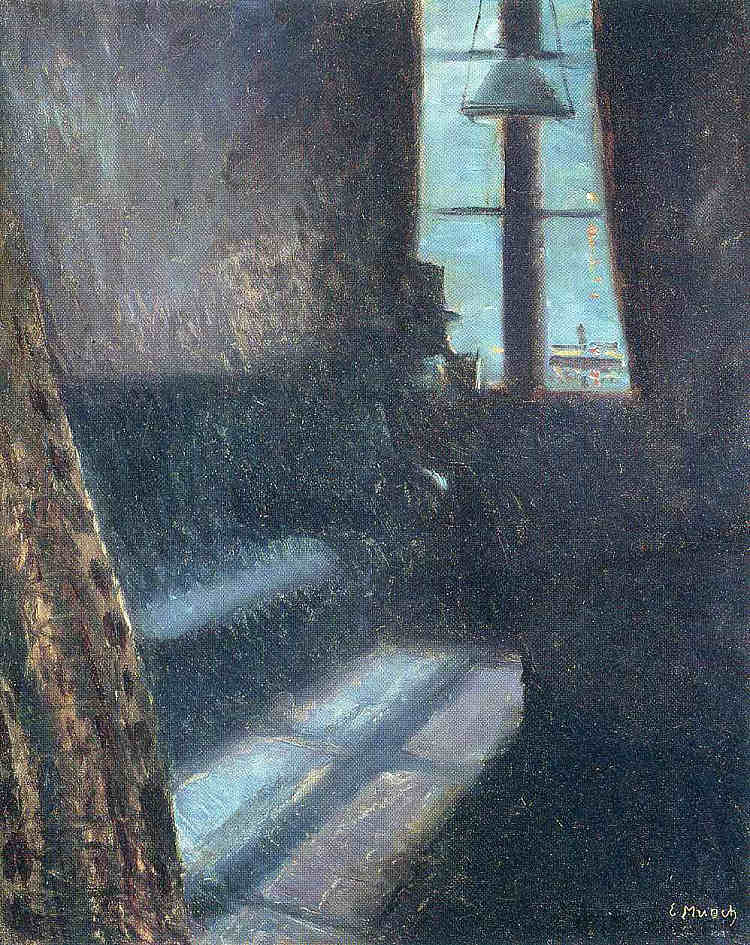 晚上 Night (1890; France  )，爱德华·蒙克