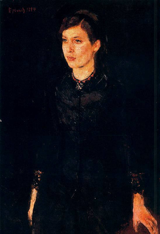 英格姐姐 Sister Inger (1884)，爱德华·蒙克