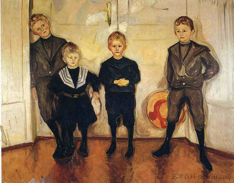 林德博士的四个儿子 The Four Sons of Dr. Linde (1903),爱德华·蒙克