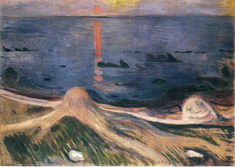 夏夜之谜 The Mystery of a Summer Night (1892),爱德华·蒙克