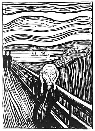 呐喊 The Scream (1895)，爱德华·蒙克