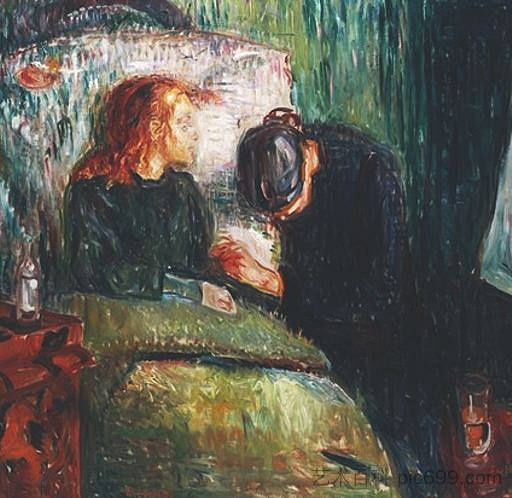 生病的孩子(后来) The Sick Child (later) (1907),爱德华·蒙克