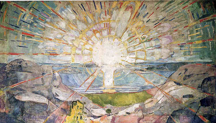 太阳 The Sun (1911 - 1916)，爱德华·蒙克